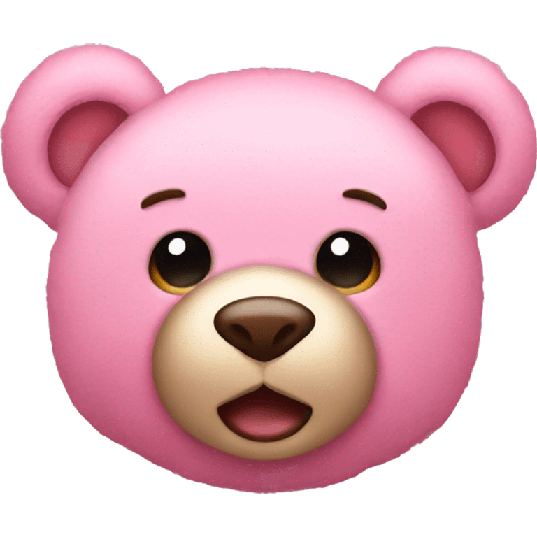 pink stuffed teddy bear  emoji