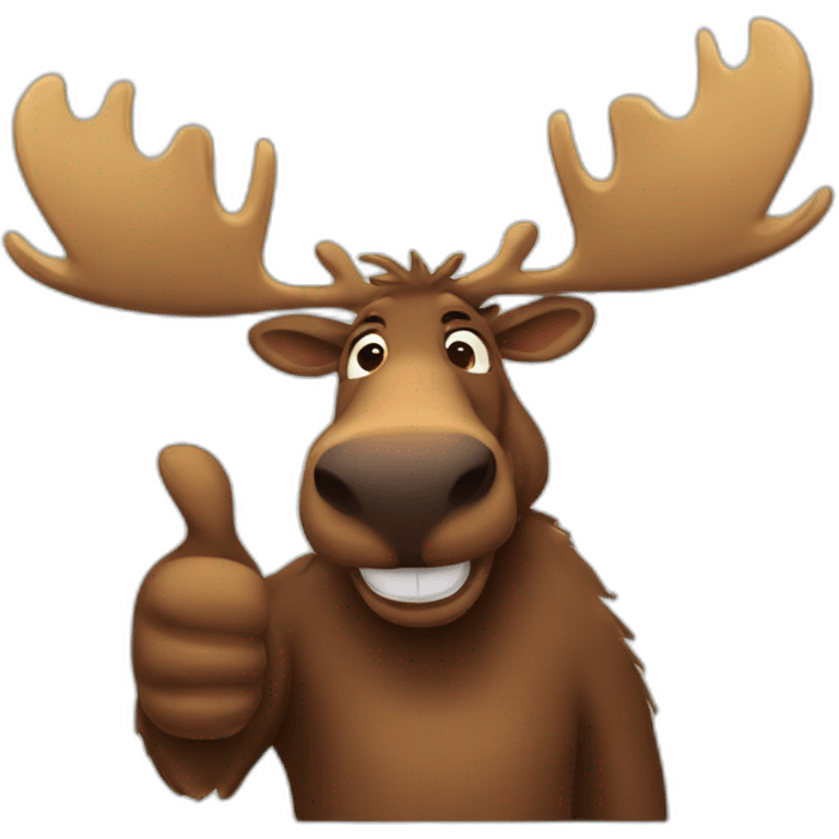 Moose gives a thumbs up emoji