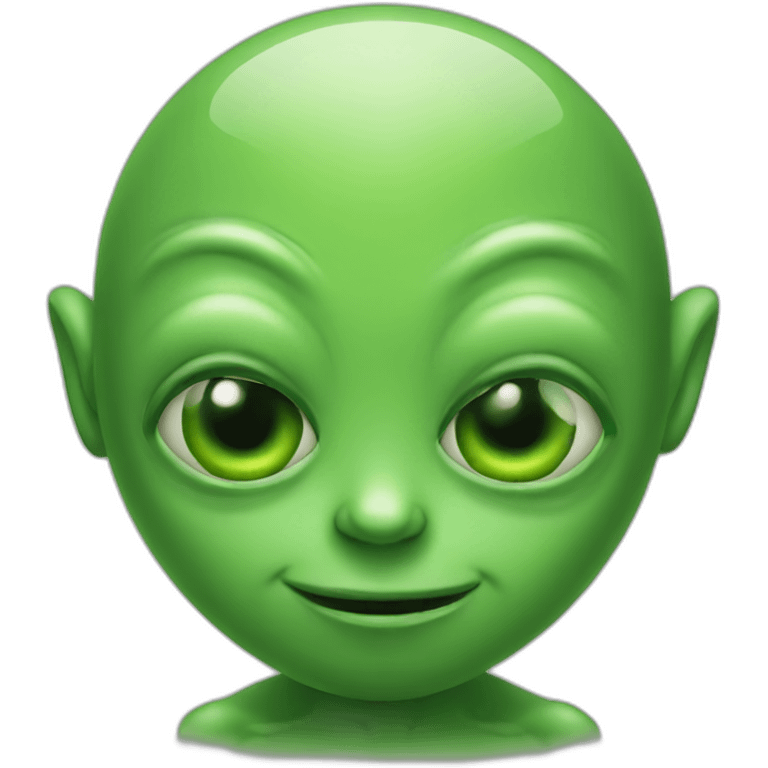 Green alien emoji