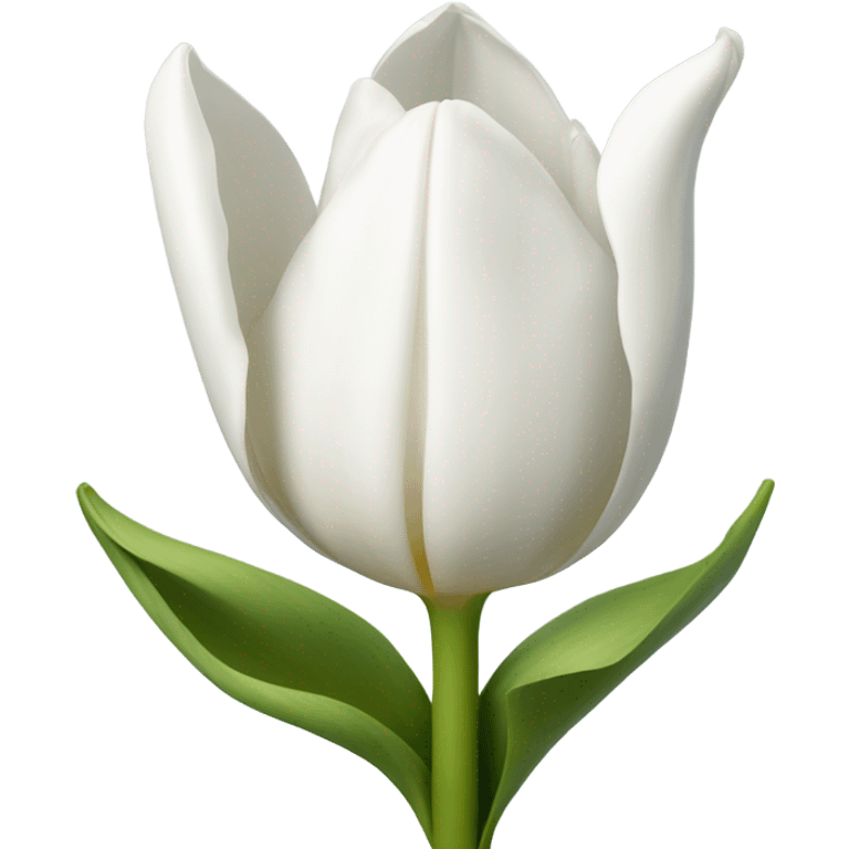 white tulip emoji