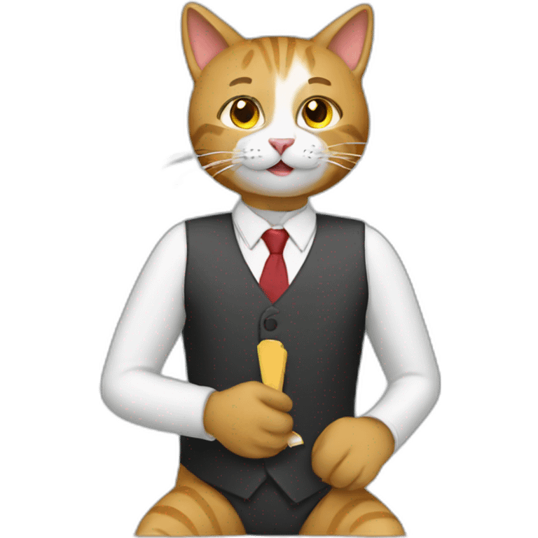 Cat teacher  emoji