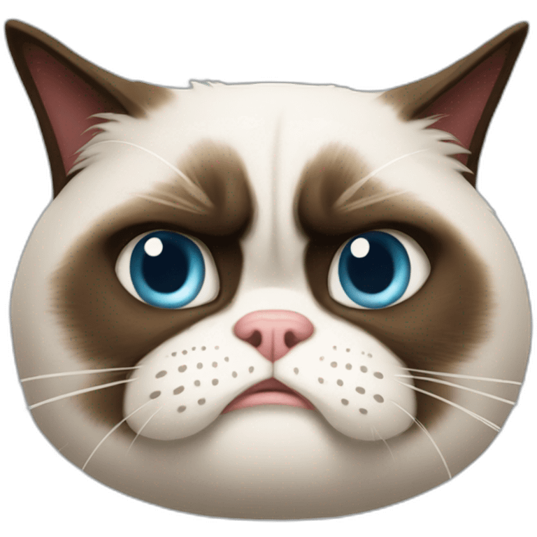 the real grumpy cat with old emoji