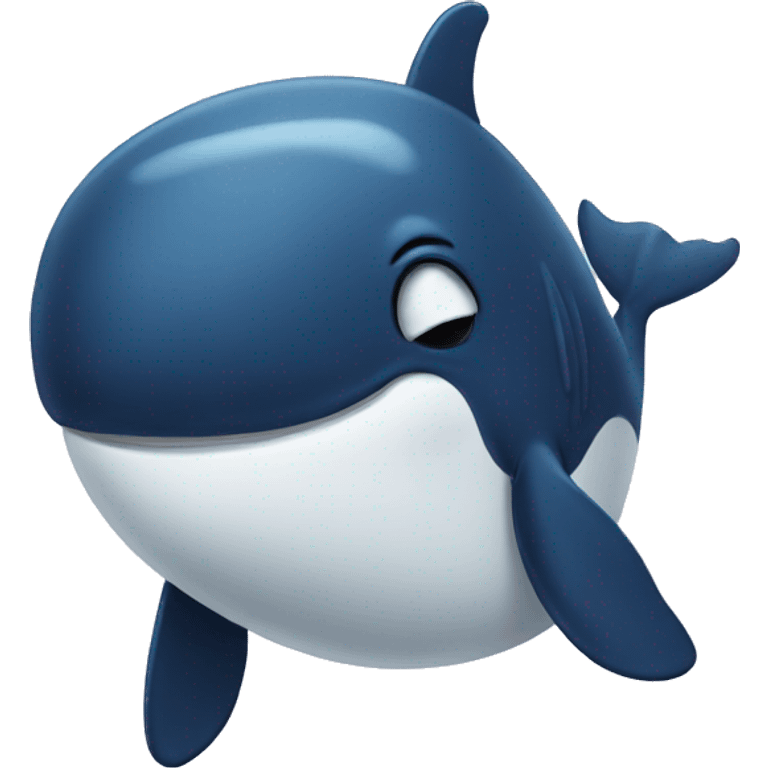 a whale crying emoji