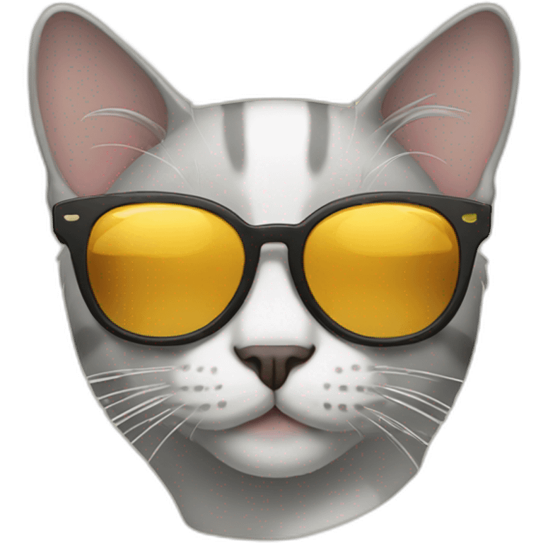 Cat with sunglasses emoji