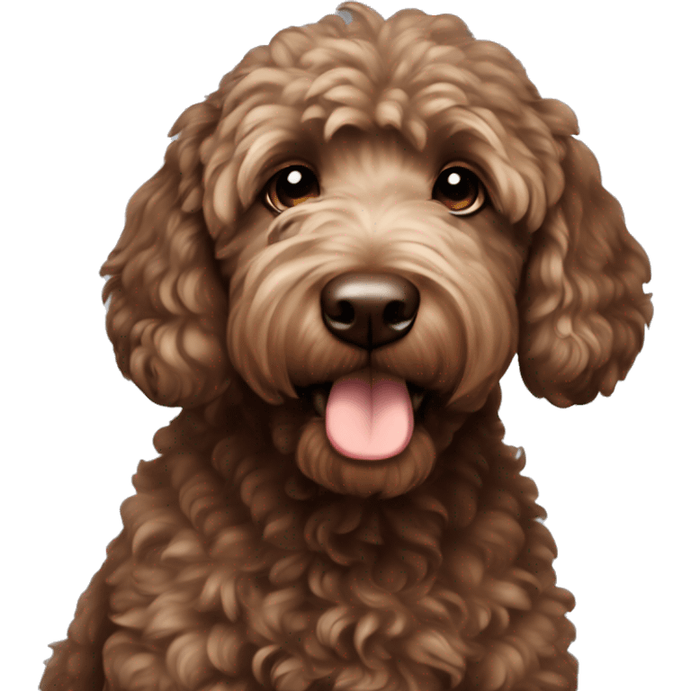 chocolate goldendoodle emoji