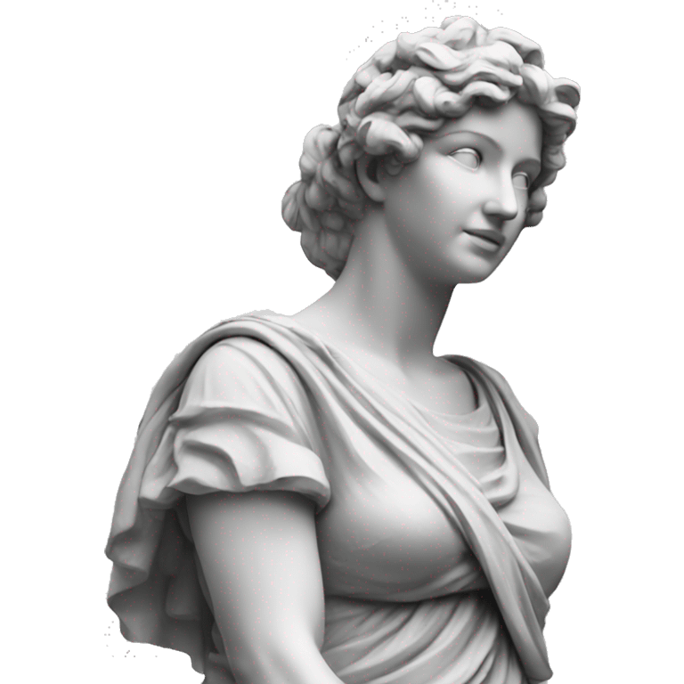 Beautiful lady roman statue emoji