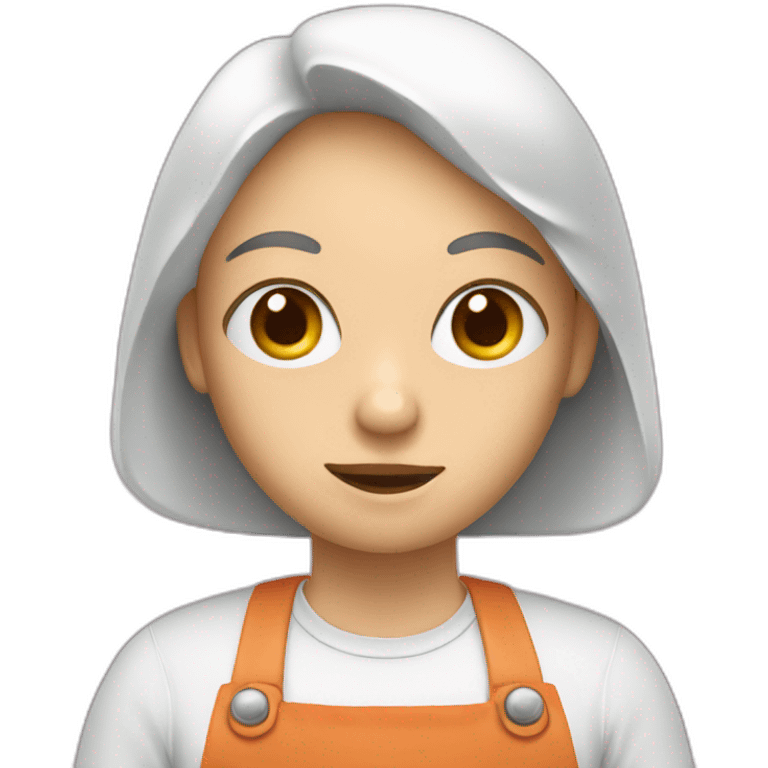 person with utensils and big eyes looking at food emoji