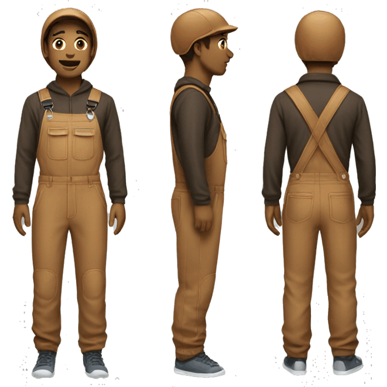 Brown sport overall emoji