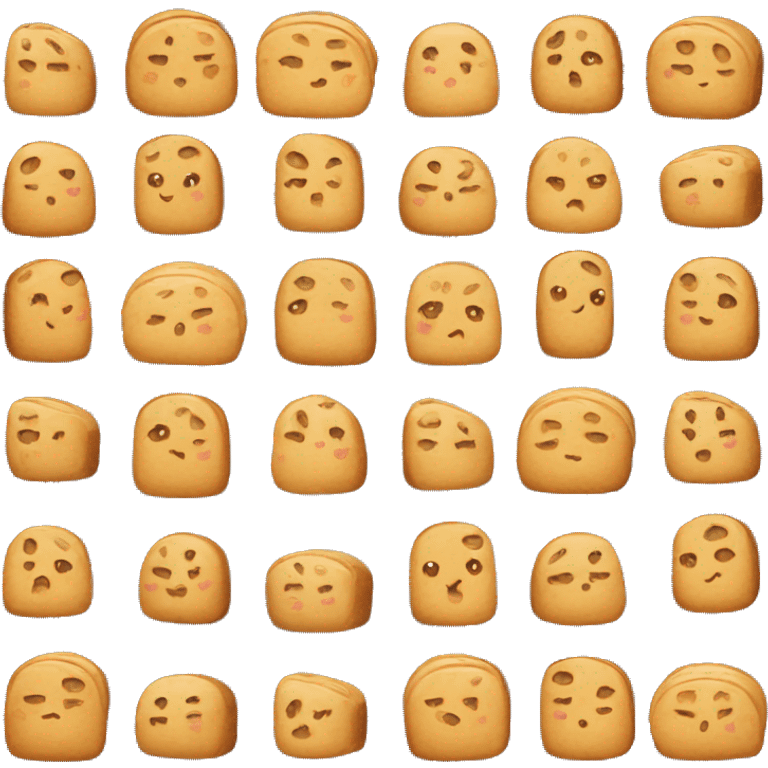 Cute bread emoji