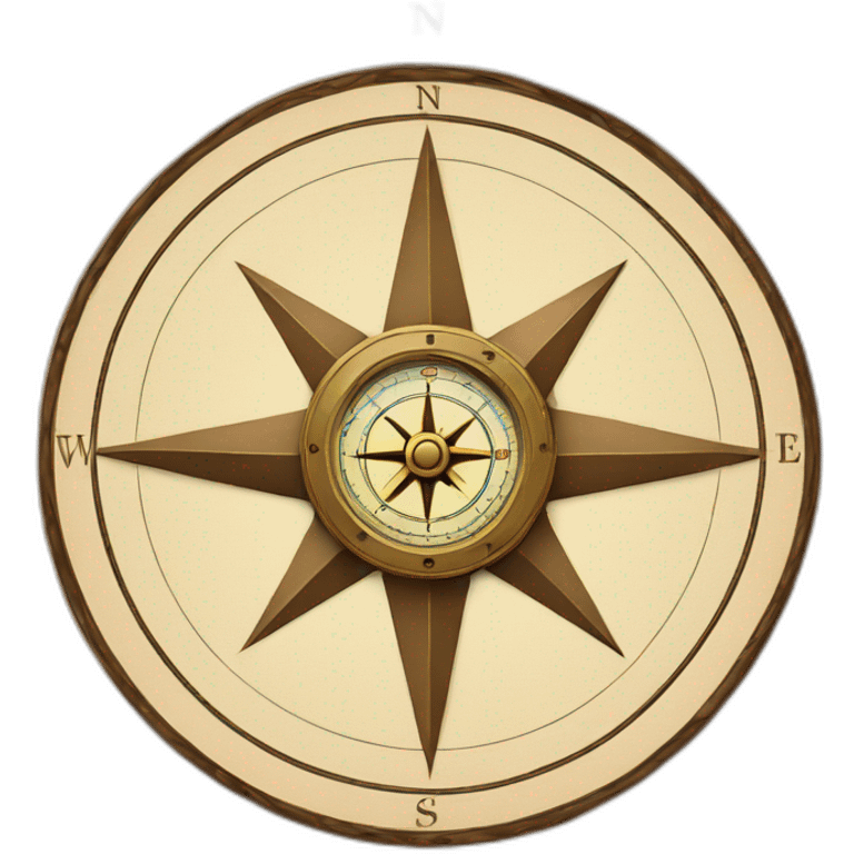 Compass and square emoji