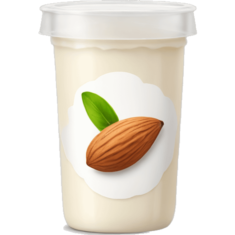 almond yogurt  emoji