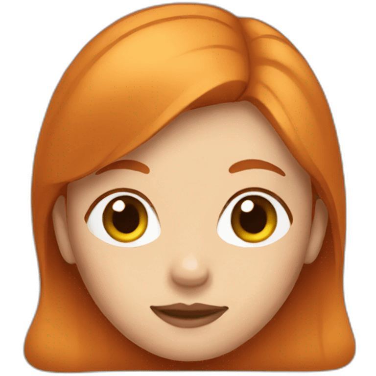 Girl with ginger hair emoji