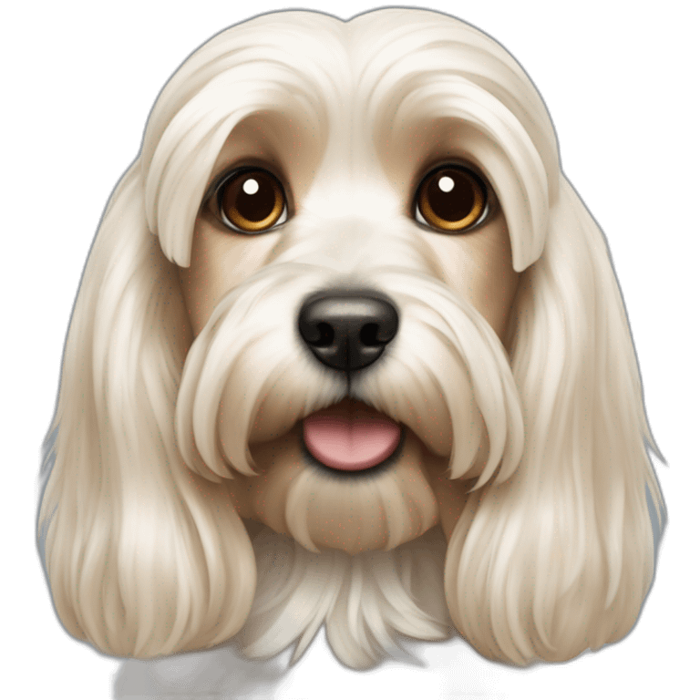 white cocker, yorkshire terrier emoji