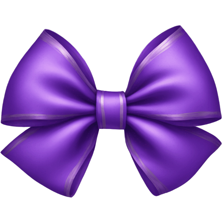 Purple bow emoji