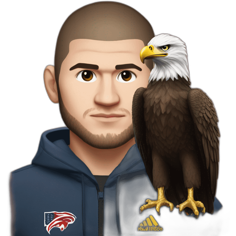 Khabib nurmagomedov with eagle emoji