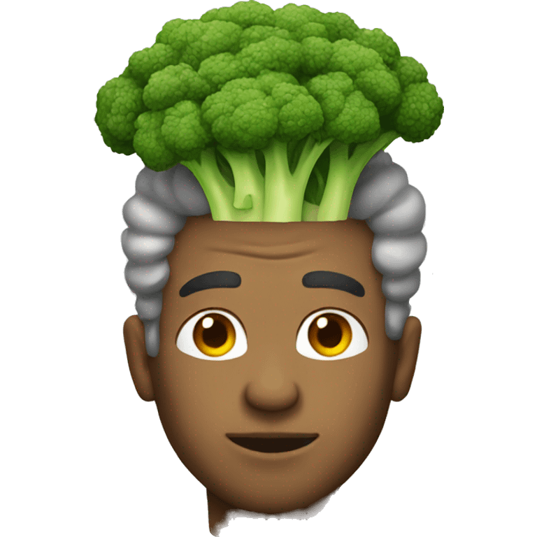 man with broccoli hair emoji