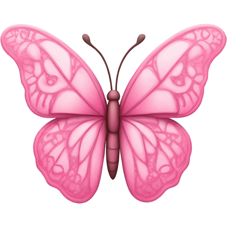 Butterfly pink emoji