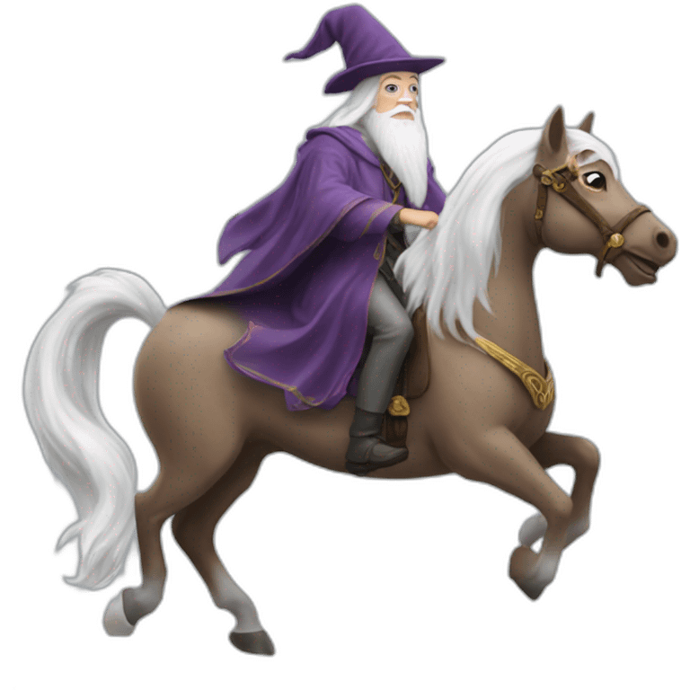 dumbledore riding a pegasus emoji