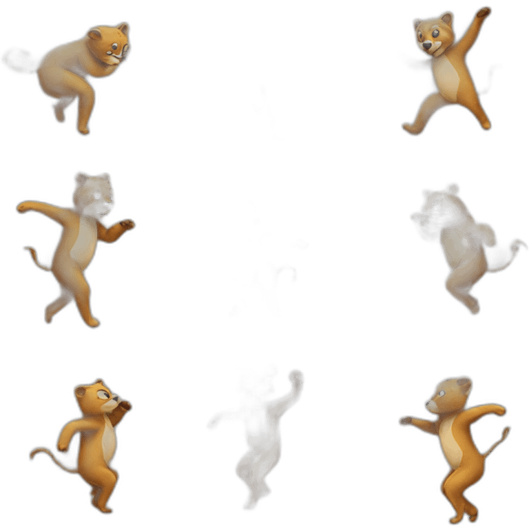 Animals dancing emoji