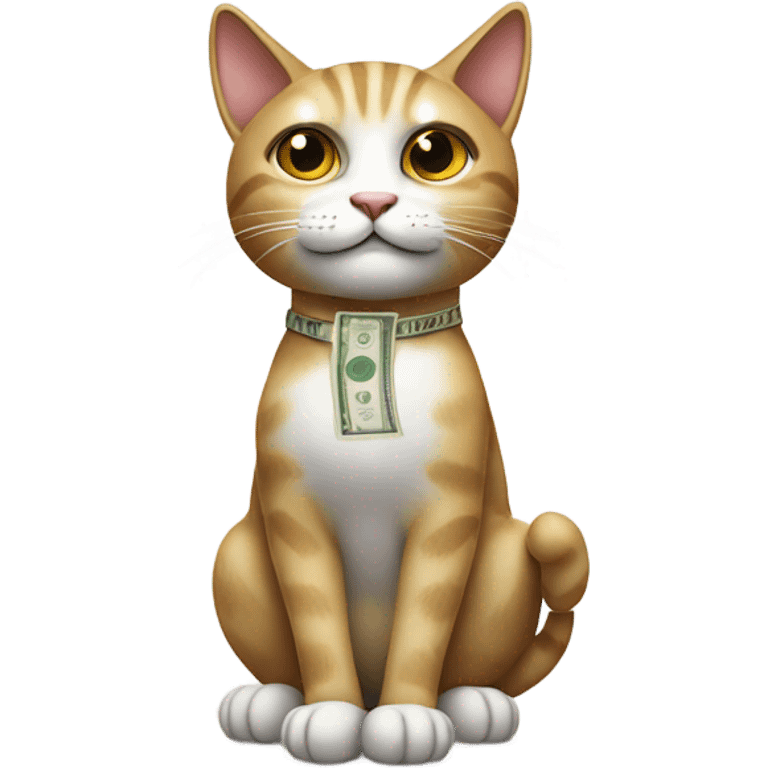 cat holding a bunch of money  emoji