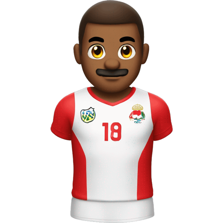 supermario wearing Peru soccer jersey emoji