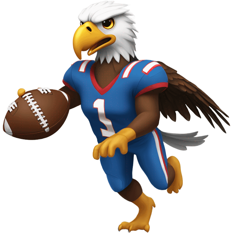 Eagle playing football emoji