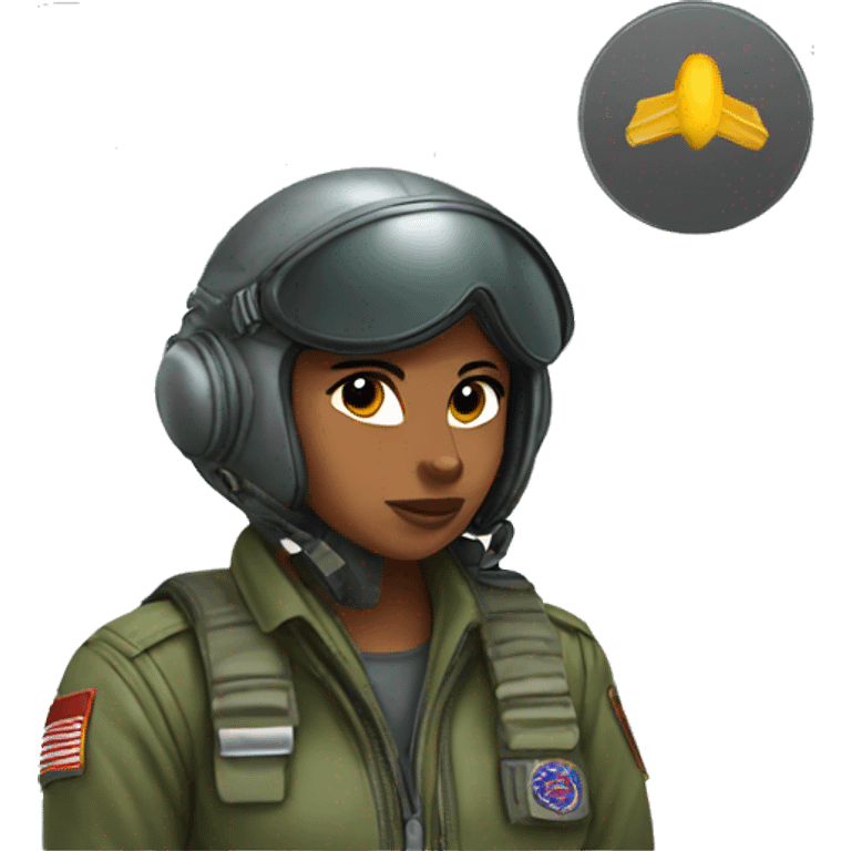 Mary fighter pilot emoji