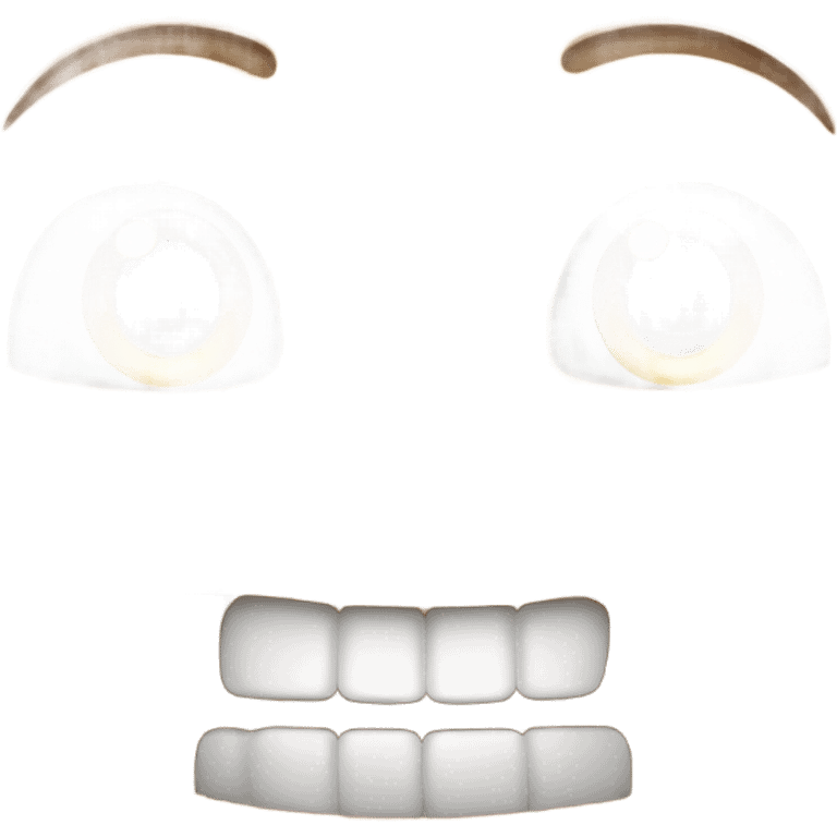 Man smiling with no teeth emoji
