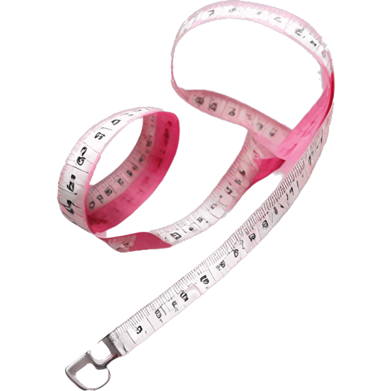 Pink measuring tape  emoji