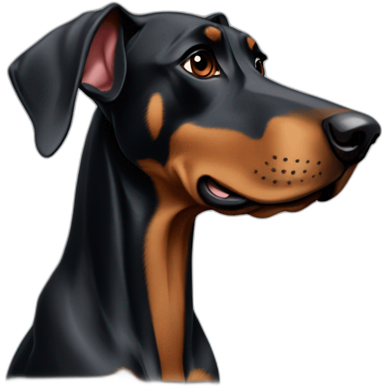 Perro doberman emoji