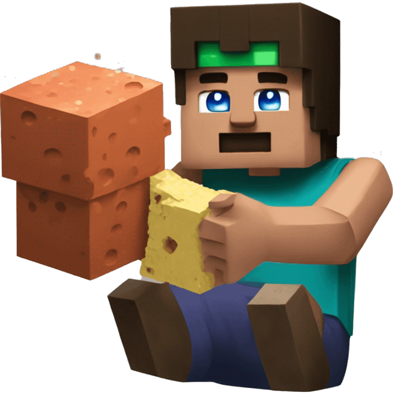 kacperman552 minecraft eating bricks emoji