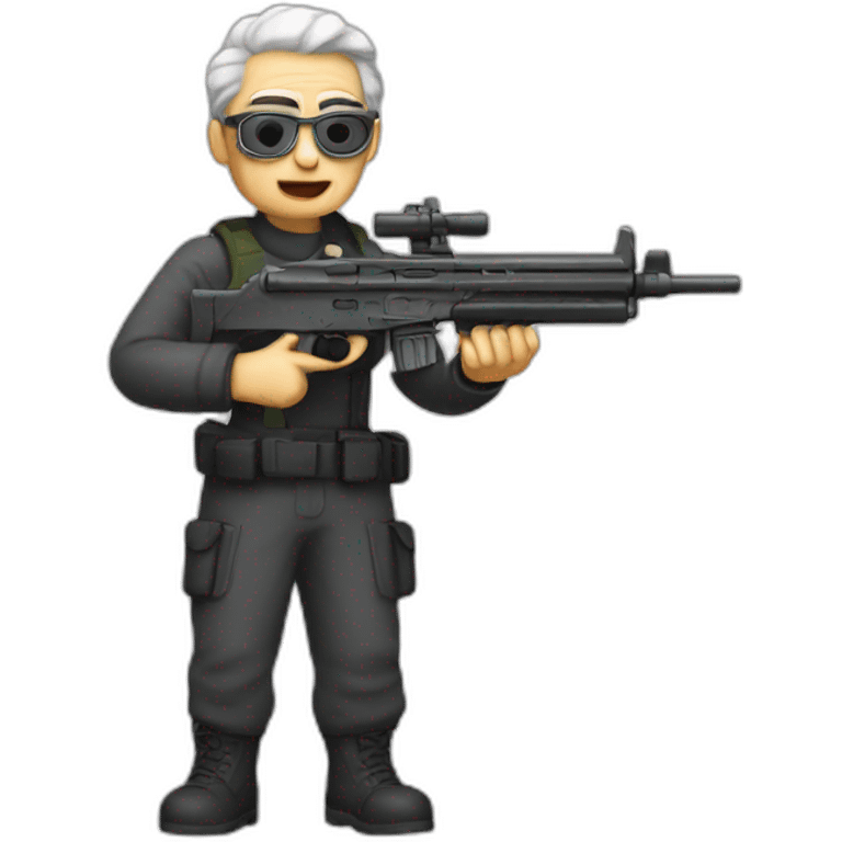 OMA with MG guns emoji