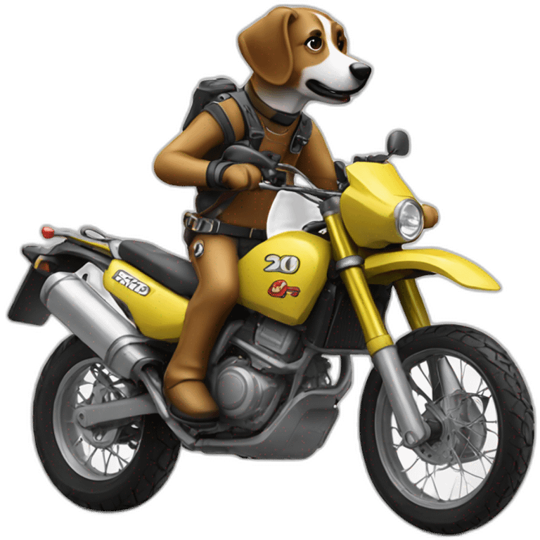 motorcycle dog enduro emoji