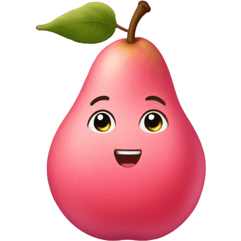 Rose-Pink fruit pear  emoji