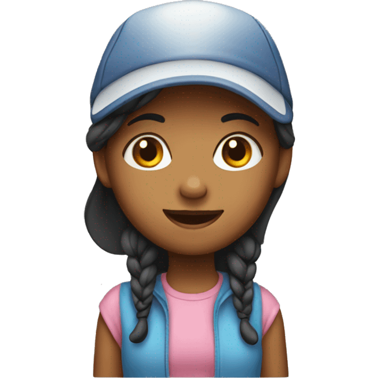 girl wearing cap emoji