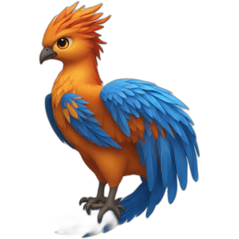 Phoenix bleu emoji