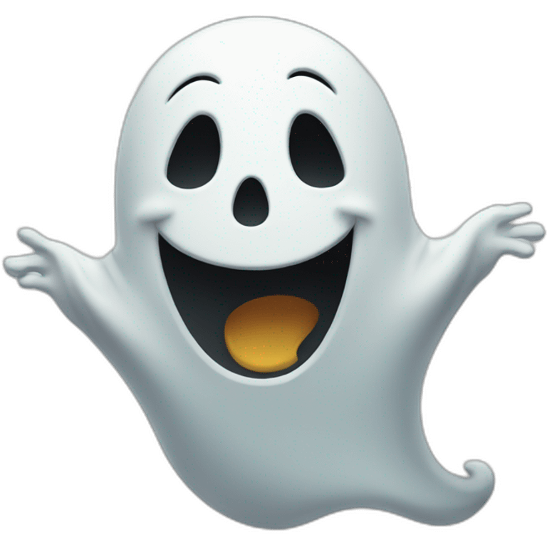 Happy ghost emoji