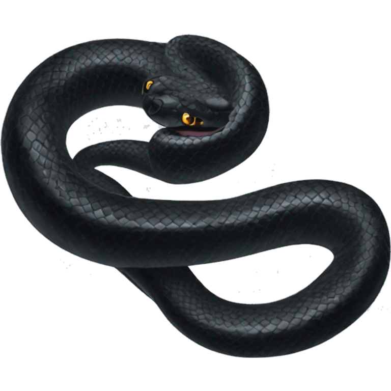 Black snake  emoji