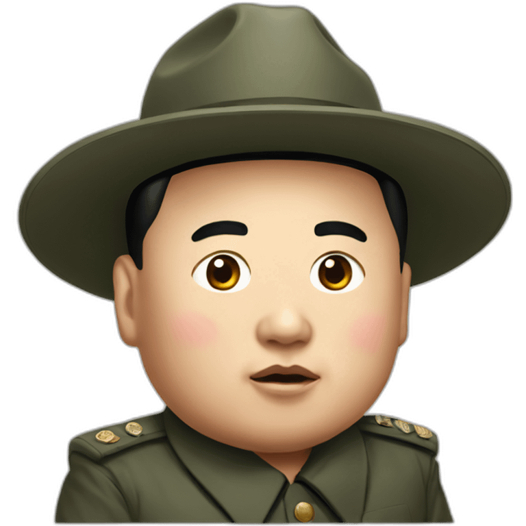 Kim Jung un caricature emoji