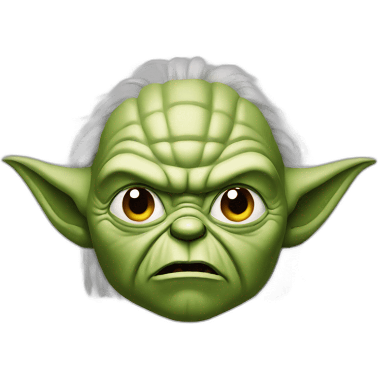 Angry yoda emoji