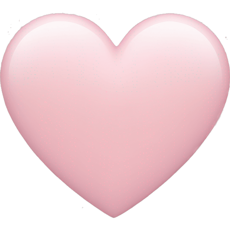 Pale pink heart  emoji