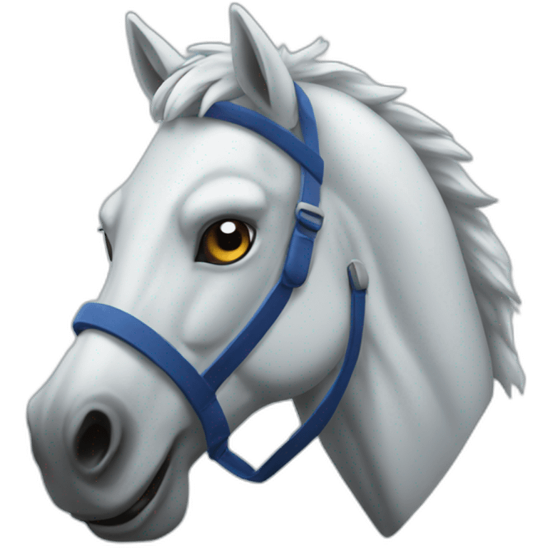 Ice hockey horse emoji