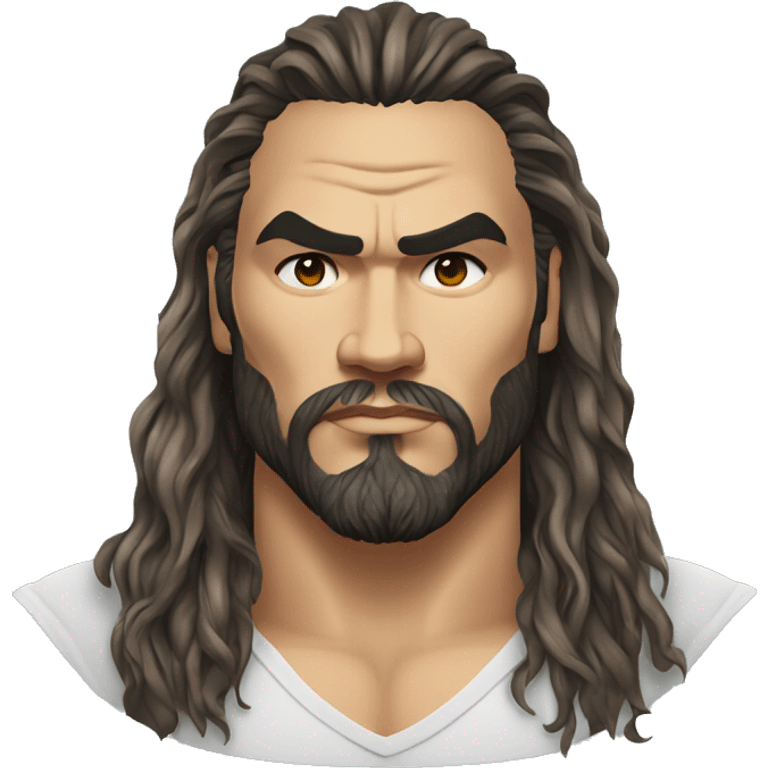 realistic jason momoa wearing tee emoji