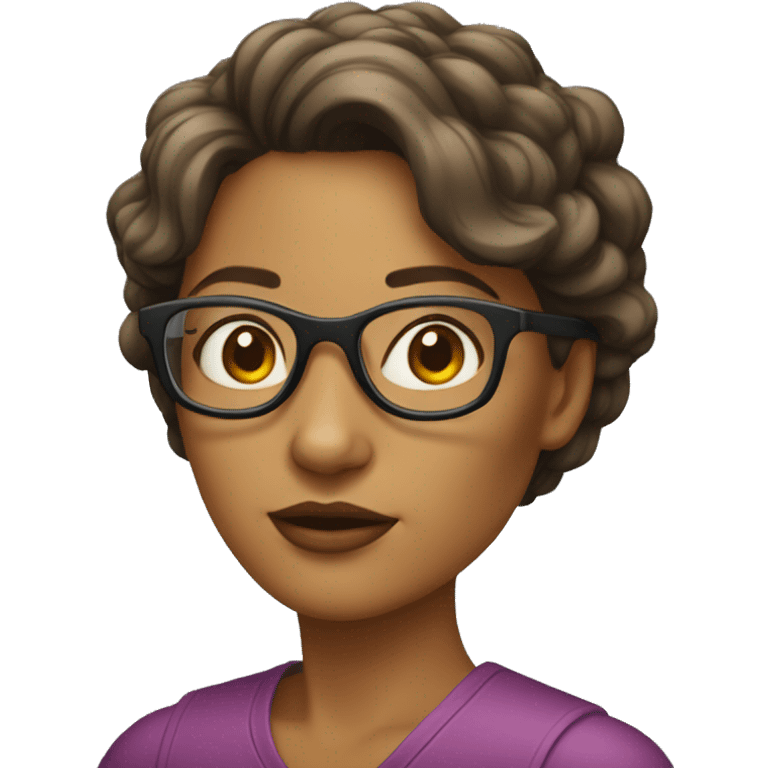 Uma mulher de oculos emoji