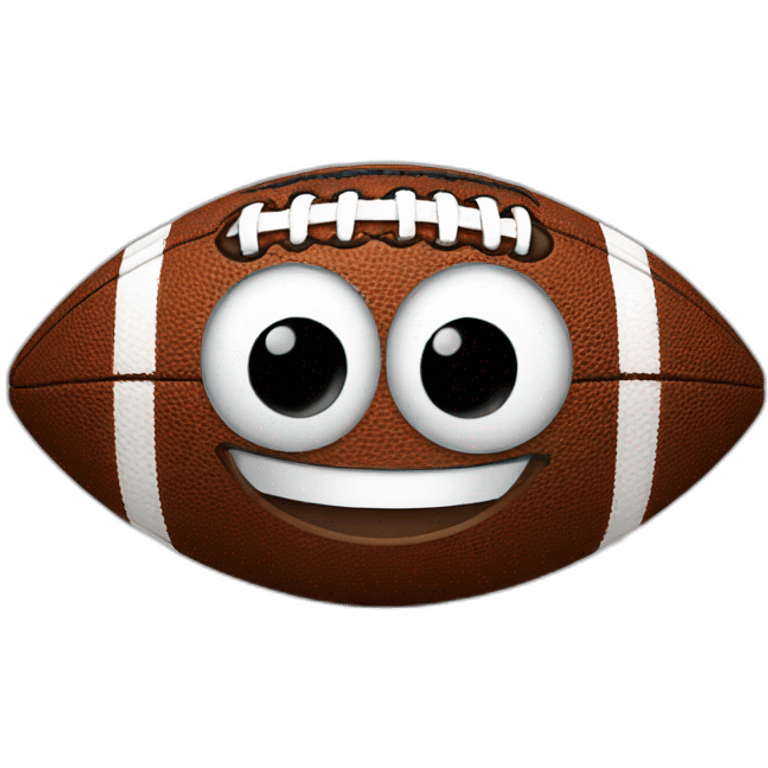 Football smiling emoji