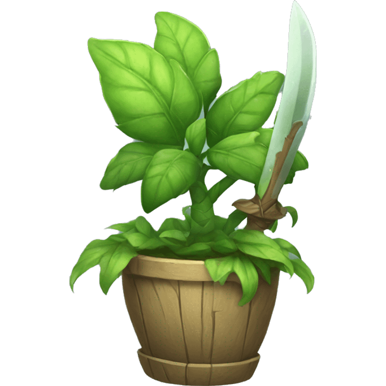 humanoid plant knight emoji