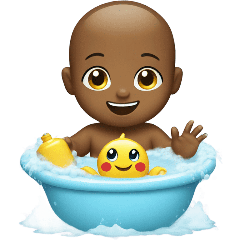 Baby in bath emoji