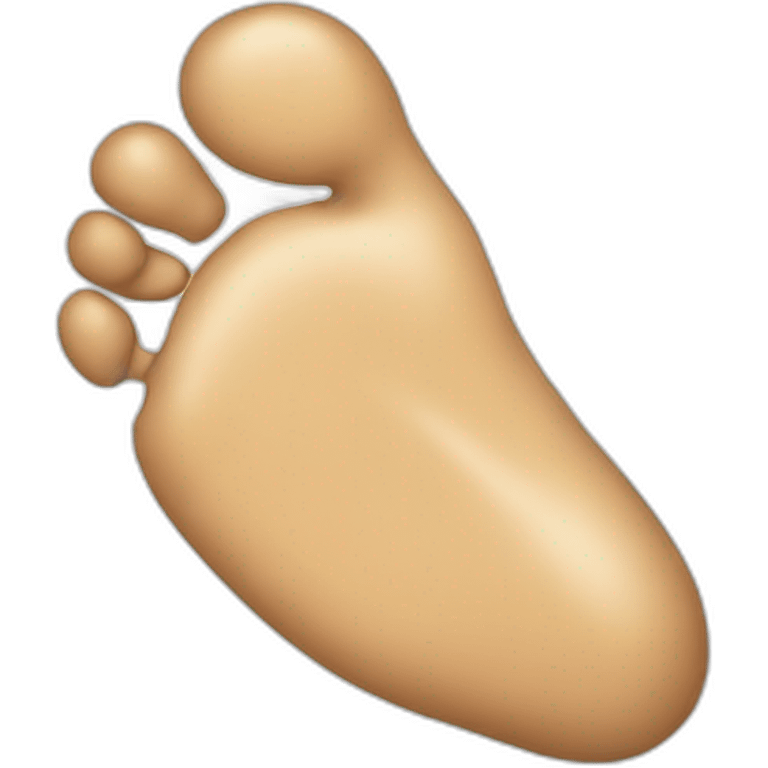 Dirty foot emoji