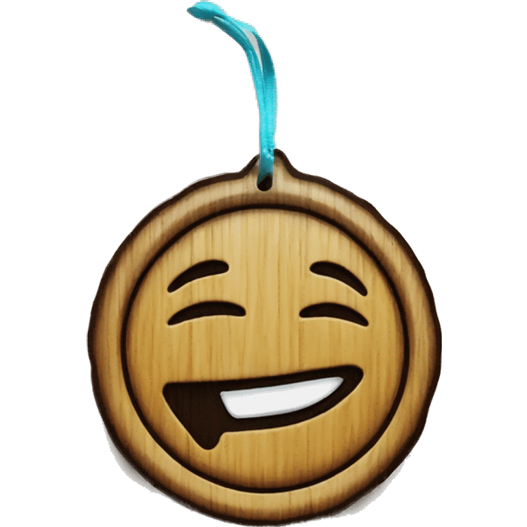 Car freshener, wood piece emoji