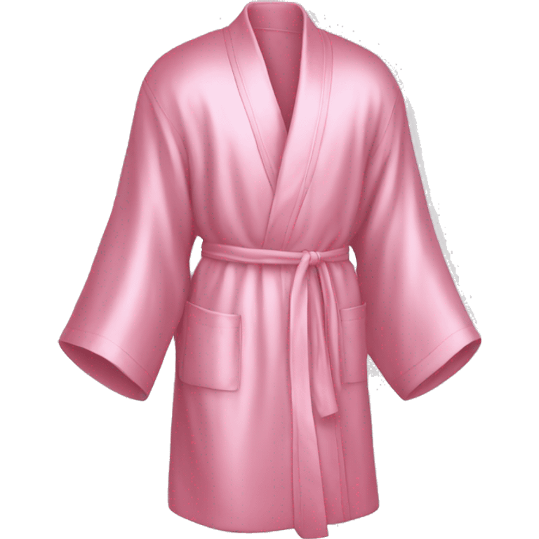 Light pink silk robe  emoji